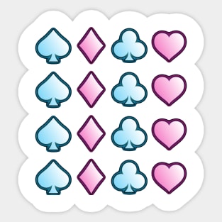 Poker Playing Cards Sticker